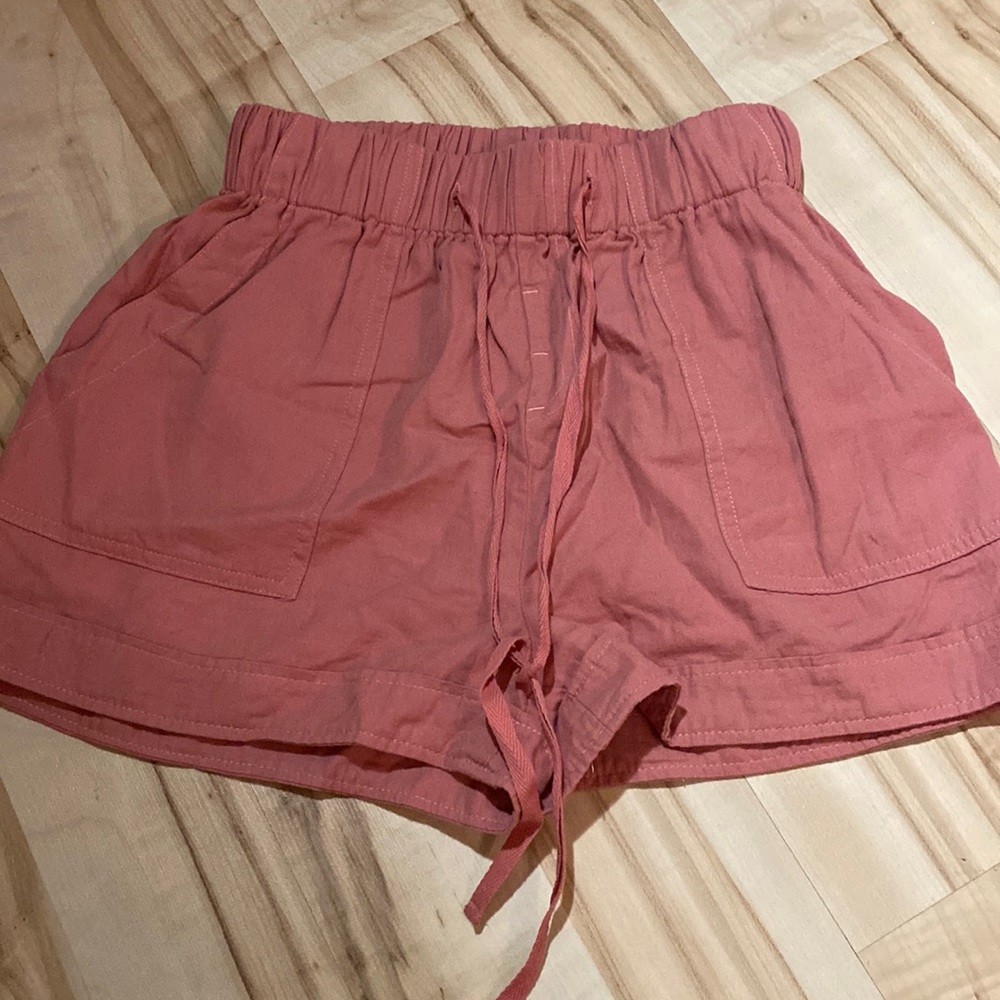 Pink beach shorts